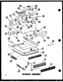 Interior Assembly parts for Amana Countertop Microwave RC-14S/P72649-1M from AppliancePartsPros.com