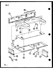 Mounting Brackets parts for Amana Countertop Microwave RC-14S/P73824-5M from AppliancePartsPros.com