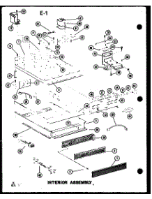 Interior Assembly parts for Amana Countertop Microwave RC-14S/P73824-5M from AppliancePartsPros.com