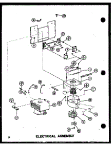 Electrical Assembly parts for Amana Countertop Microwave RC-14SD-1/P75750-7M from AppliancePartsPros.com