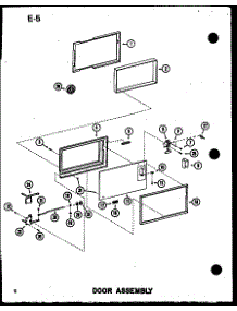 Door Assembly parts for Amana Countertop Microwave RC-14SD/P75750-1M from AppliancePartsPros.com