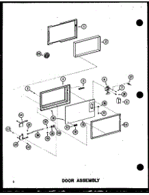 Door Assembly parts for Amana Countertop Microwave RC-14SD/P75750-5M from AppliancePartsPros.com