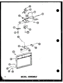 Bezel Assembly parts for Amana Countertop Microwave RC-14SD/P75750-5M from AppliancePartsPros.com
