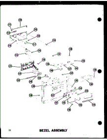 Bezel Assembly (Rc14 / P72100-1M) (Rc20 / P72100-2M) parts for Amana Countertop Microwave RC-20/P72100-5M from AppliancePartsPros.com