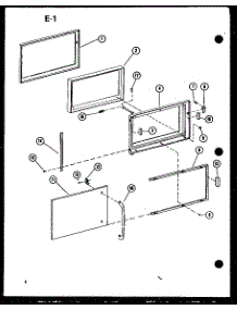 Door parts for Amana Countertop Microwave RC-6D/P73860-1M from AppliancePartsPros.com