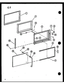 Door parts for Amana Countertop Microwave RC-6PB/P73860-12M from AppliancePartsPros.com