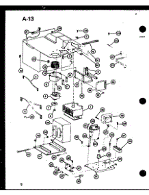 Interior Controls parts for Amana Countertop Microwave RC-8/P75260-3M from AppliancePartsPros.com
