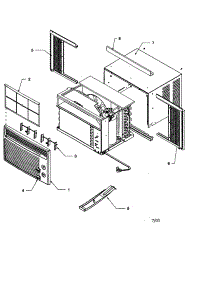 Outer Case Assembly parts for Amana Room Air Conditioner RC05080M1D REV A from AppliancePartsPros.com