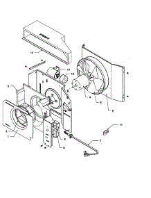 Fan And Control Assembly parts for Amana Room Air Conditioner RC05080M1D REV A from AppliancePartsPros.com