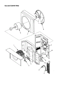Fan And Control Assembly parts for Amana Room Air Conditioner RC05890A1D/PRC05890A1DB from AppliancePartsPros.com
