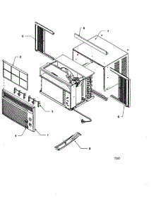 Outer Case Assembly parts for Amana Room Air Conditioner RC06090M1DR REV A from AppliancePartsPros.com
