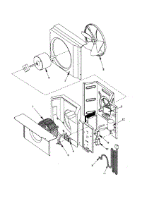 Fan And Control Assembly parts for Amana Room Air Conditioner RC07090A1D/PRC07090A1DA from AppliancePartsPros.com
