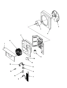 Fan And Control Assembly parts for Amana Room Air Conditioner RC08090A1D REV D from AppliancePartsPros.com