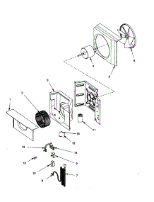 Fan And Control Assembly parts for Amana Room Air Conditioner RC09090A1D REV C from AppliancePartsPros.com