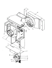 Fan And Control Assembly parts for Amana Room Air Conditioner RC10010C1DR REV A from AppliancePartsPros.com