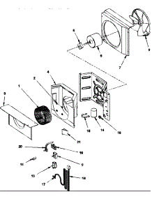 Fan And Control Assy parts for Amana Room Air Conditioner RC10090A1D/PRC10090A1D from AppliancePartsPros.com
