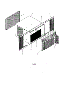 Outer Case Assembly parts for Amana Room Air Conditioner RC10190A1D/PRC10190A1DD from AppliancePartsPros.com