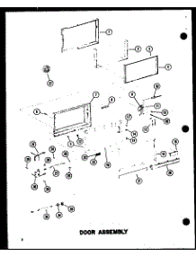 Door Assembly parts for Amana Countertop Microwave RC10A-DD/P72091-2M from AppliancePartsPros.com