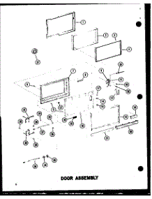 Door Assembly parts for Amana Countertop Microwave RC10A-DD/P72091-3M from AppliancePartsPros.com