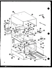 Cabinet Parts parts for Amana Countertop Microwave RC10B-DD/P72650-2M from AppliancePartsPros.com