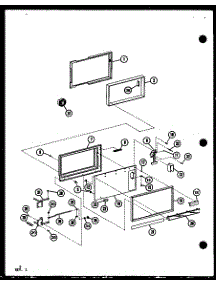 Door parts for Amana Countertop Microwave RC10B-PB/P75085-16M from AppliancePartsPros.com