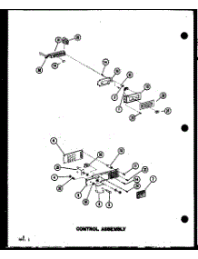 Control Assembly parts for Amana Countertop Microwave RC10B-PB/P75085-16M from AppliancePartsPros.com