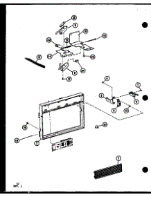 Door Lock parts for Amana Countertop Microwave RC10B-PB/P75085-16M from AppliancePartsPros.com