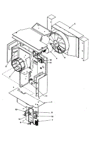 Fan And Control Assembly parts for Amana Room Air Conditioner RC12010C1DR REV A from AppliancePartsPros.com