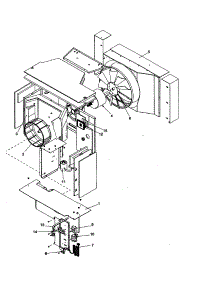 Fan And Control Assembly parts for Amana Room Air Conditioner RC12090C1DR REV B from AppliancePartsPros.com