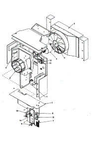 Fan And Control Assembly parts for Amana Room Air Conditioner RC14010C2D REV D from AppliancePartsPros.com