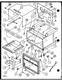 Cabinet Parts parts for Amana Microwave RC14SE-P1104106M from AppliancePartsPros.com
