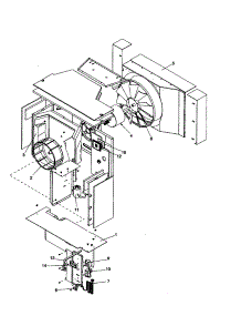 Fan And Control Assembly parts for Amana Room Air Conditioner RC18090C2L REV C from AppliancePartsPros.com