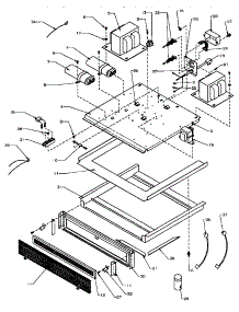 Chassis Assembly And Electrical Components parts for Amana Microwave RC21DQ-P1104111M from AppliancePartsPros.com