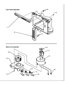 Touch Panel & Blower-Triac Assembly parts for Amana Microwave RC22-P1198614M from AppliancePartsPros.com