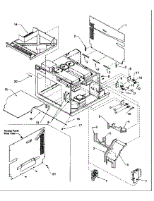 Chassis parts for Amana Microwave RC22MP-P1107902M from AppliancePartsPros.com