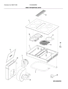 Main Top / Surface Units parts for Universal Multiflex (Frigidaire) Electric Cooktop RC30DE60PBC from AppliancePartsPros.com