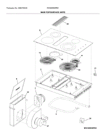 Main Top / Surface Units parts for Universal Multiflex (Frigidaire) Electric Cooktop RC36DE60PBC from AppliancePartsPros.com