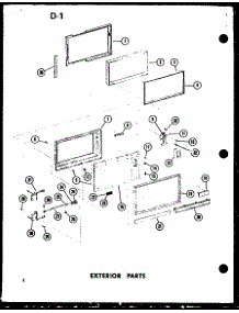 Exterior Parts parts for Amana Countertop Microwave RC7A-D/P72651-4M from AppliancePartsPros.com