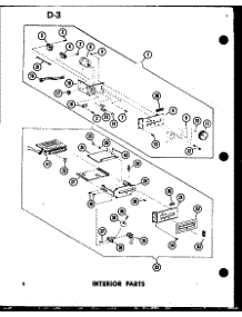 Interior Parts parts for Amana Countertop Microwave RC7A-D/P72651-4M from AppliancePartsPros.com