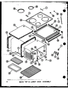 Main Top & Lower Oven Assembly (Rcc-3 / P72771-1M) (Rcc-3-C / P72771-1Mc) (Rcc-3-Ag / P72771-1Mg) (Rcc-3-A / P72771-1Ma) (Rcc-3 / P72771-2M) (Rcc-3-L1 / P72771-2Ml) (Rcc-3-C1 / P72771-2Mc) (Rcc-3-A1 / P72771-2Ma) (Rcc-3-Ag1 / P72771-2Mg) (Rcc-4-C / P72778-1Mc) (Rcc-4-A / P7277 parts for Amana Wall Oven/Microwave Combo RCC-4-A1/P72778-2MA from AppliancePartsPros.com