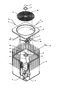 Cabinet And Top Assembly (Rcc18a2b / P1172413c) (Rcc48a2a / P1172408c) (Rcc48a3a / P1172409c) (Rcc60a2a / P1172411c) (Rcc60a3a / P1172412c) parts for Amana Central Air Conditioner RCC48A2B/P1172415C from AppliancePartsPros.com