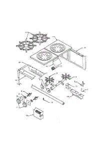 Section 8 parts for Garland Gas Range RCS-36 from AppliancePartsPros.com