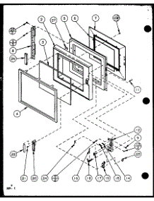Door parts for Amana Countertop Microwave RCS720SE/P7787213M from AppliancePartsPros.com