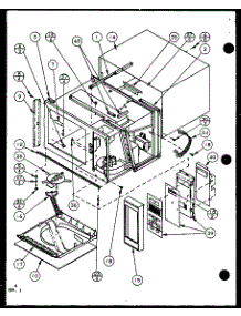 Cabinet And Control Panel parts for Amana Countertop Microwave RCS720SE/P7787213M from AppliancePartsPros.com