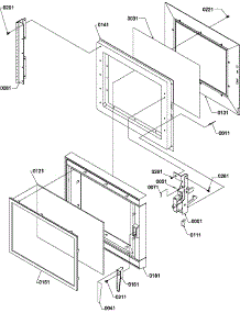 Door Assy parts for Amana Microwave RCS820LW-P1140407M from AppliancePartsPros.com