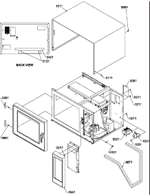 Transformer / Outer Cabinet Assy parts for Amana Microwave RCS820MPLW-P1140408M from AppliancePartsPros.com
