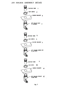 Jet Holder Assembly Detail parts for Thermador Range RDF30QB (9708 & UP) from AppliancePartsPros.com
