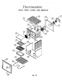 Main Oven Liner And Module parts for Thermador Range RDF30RS (9707 & UP) from AppliancePartsPros.com