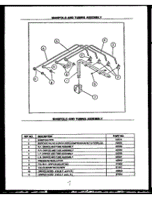 Manifold And Tubing Assembly parts for Caloric Gas Cooktop RDS-648-UK from AppliancePartsPros.com