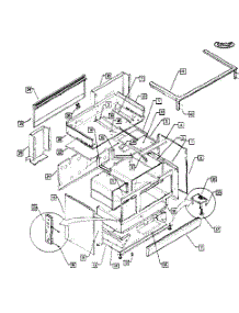 Cabinet Assy parts for Dcs Gas Range RDT485GD-70714 from AppliancePartsPros.com